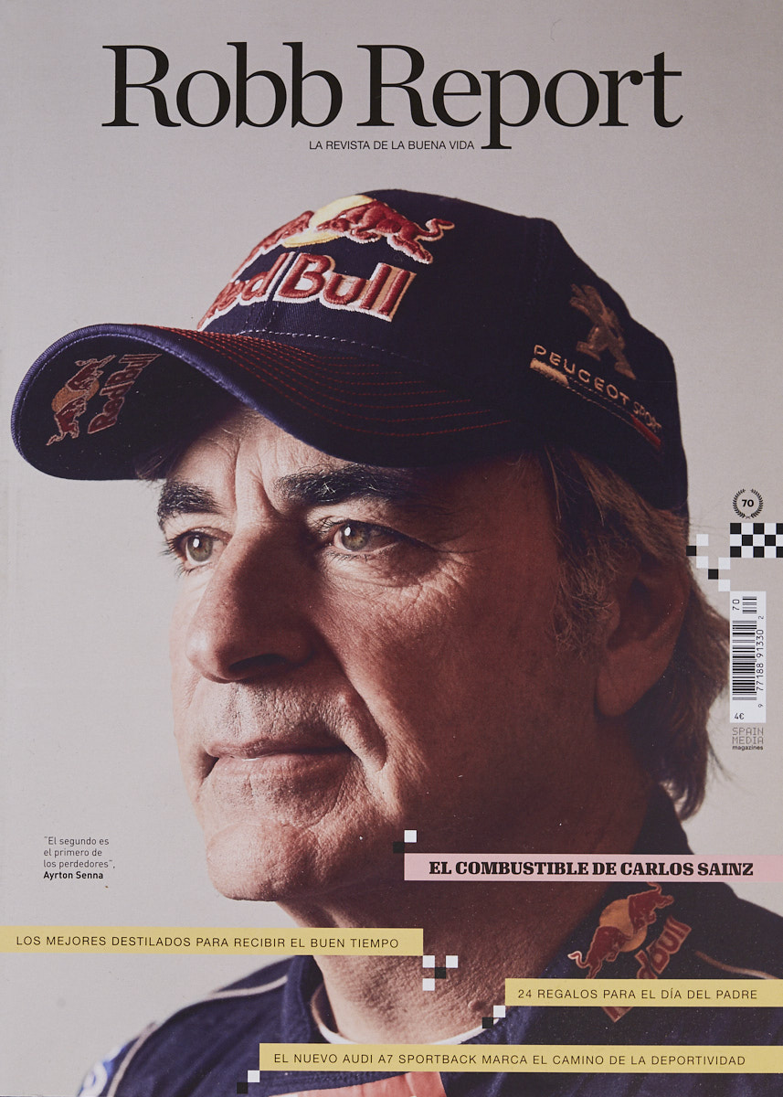 Carlos Sainz. Portrait by Jacobo Medrano for Robb Report magazine.